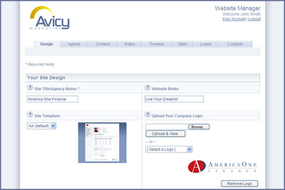 Avicy Website Manager